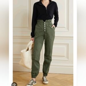 NWT Veronica Beard Tedi high rise tapered leg hem pants sz 31/12